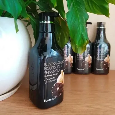Шампунь 'Farm Stay Black Garlic Nourishing Shampoo' с экстрактом черного чеснока, 530мл